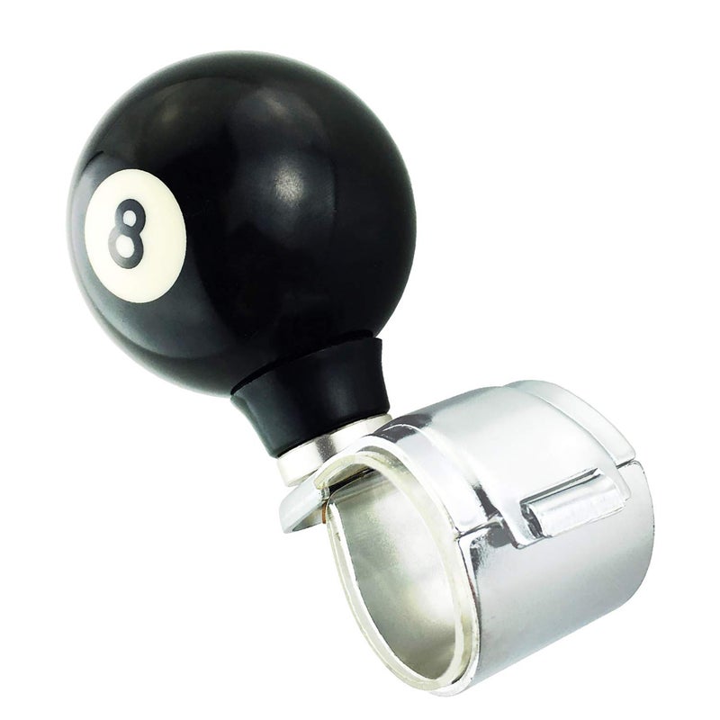 Abfer Power Handle Spinner 8 Ball Suicide Knob Driving Assist for Most Cars Trucks Tractors Boats Steering Wheels, Black - Image 4